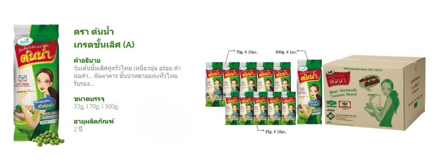 วุ้นเส้นแห้ง ตราต้นน้ำ